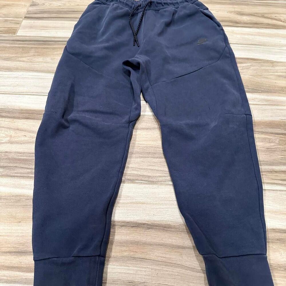 navy blue nike tech fleece sweatpants - Picture 3 of 4